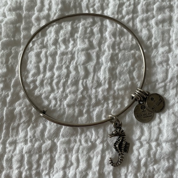 Silver Seahorse Alex and Ani Bracelet - Picture 1 of 1